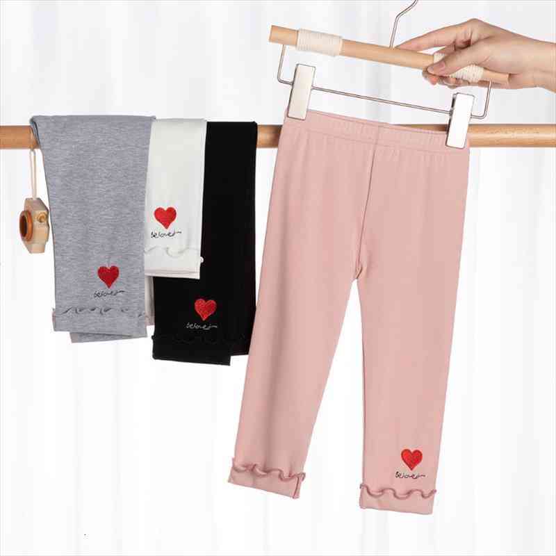 girls summer leggings embroidered heart kids calf-length pants leggins pants trouser elastic cotton children leggings, Blue
girls summer leggings embroidered heart kids calf-length pants leggins pants trouser elastic cotton children leggings, Blue