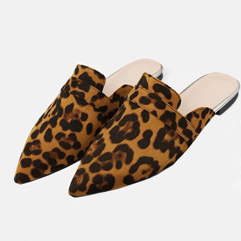 Dress Shoes Leopard Print Flat Mules Women Pointed Toe Slip On Spring Ladies Slingback Slides Outdoor Slippers Size 43 44 45 46, Black
Dress Shoes Leopard Print Flat Mules Women Pointed Toe Slip On Spring Ladies Slingback Slides Outdoor Slippers Size 43 44 45 46, Black