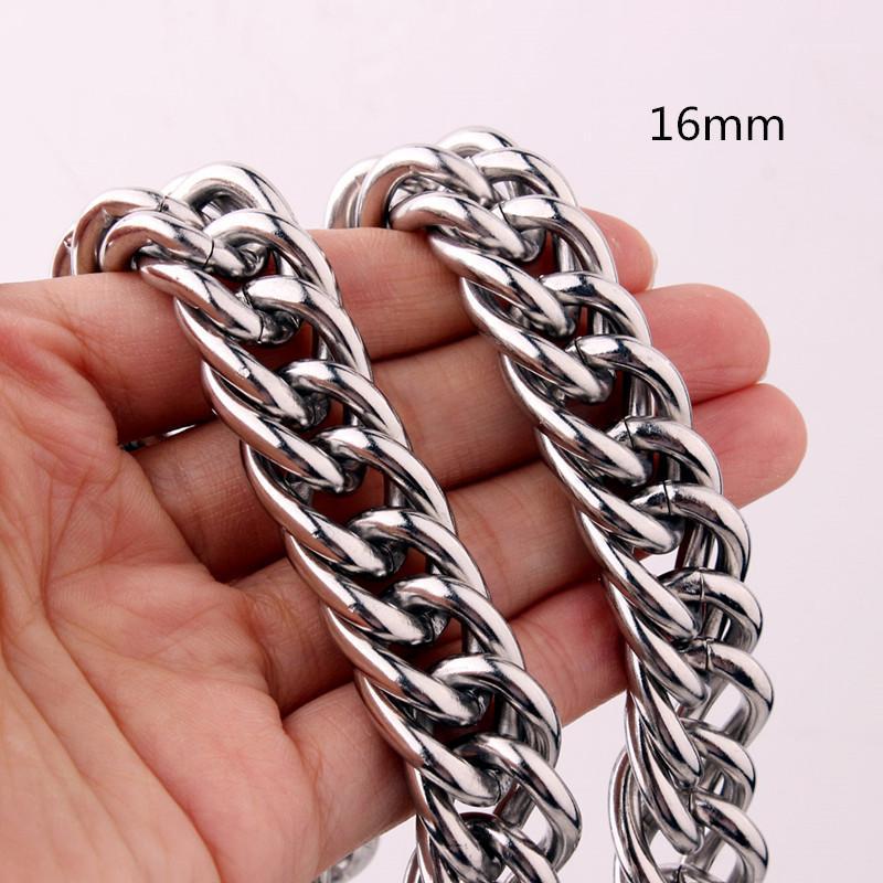 16mm Charms Men's Halloween Gift 316L Stainless Steel Curb Cuban Link Double Chain Necklace & Bracelet Jewelry 7-40inch Chains
16mm Charms Men's Halloween Gift 316L Stainless Steel Curb Cuban Link Double Chain Necklace & Bracelet Jewelry 7-40inch Chains