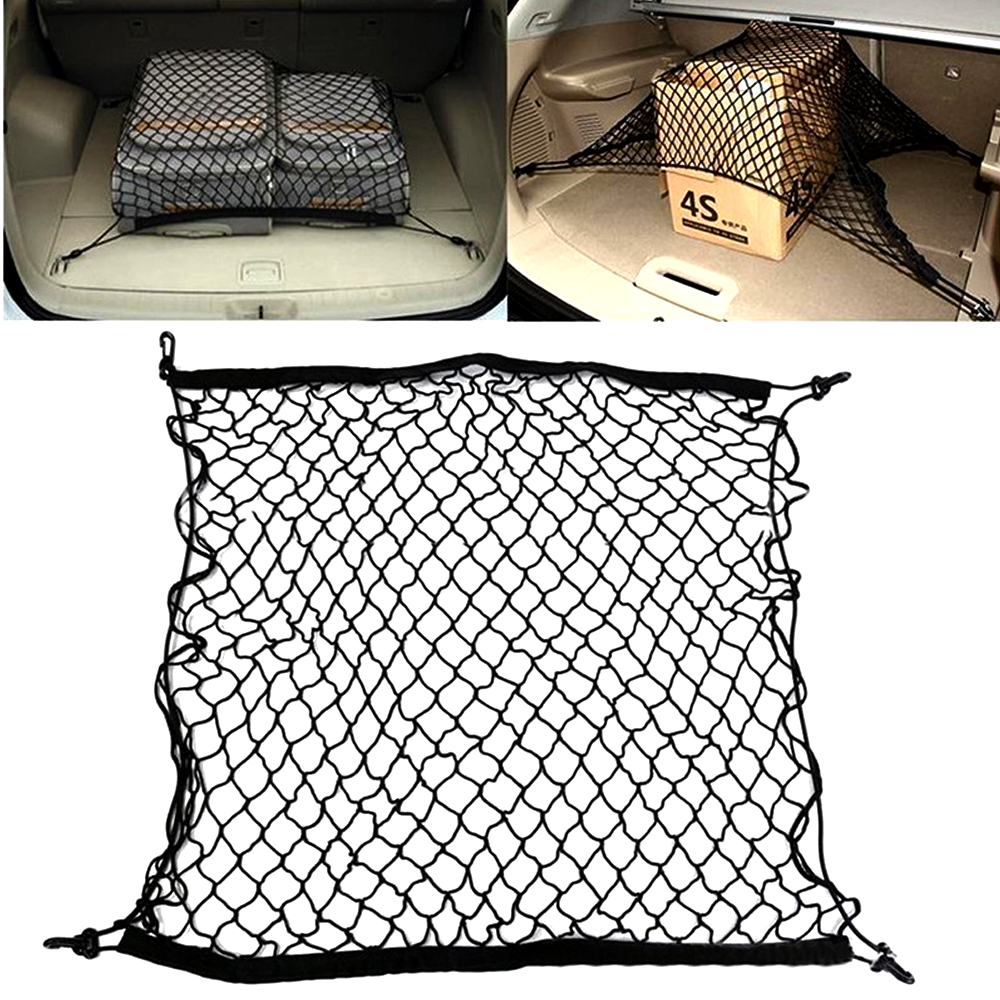 For Skoda Octavia A5 A7 Kodiaq Rapid Fabia Superb Auto Cargo Organiser Car Trunk Lage Storage Nylon Elastic Mesh Net