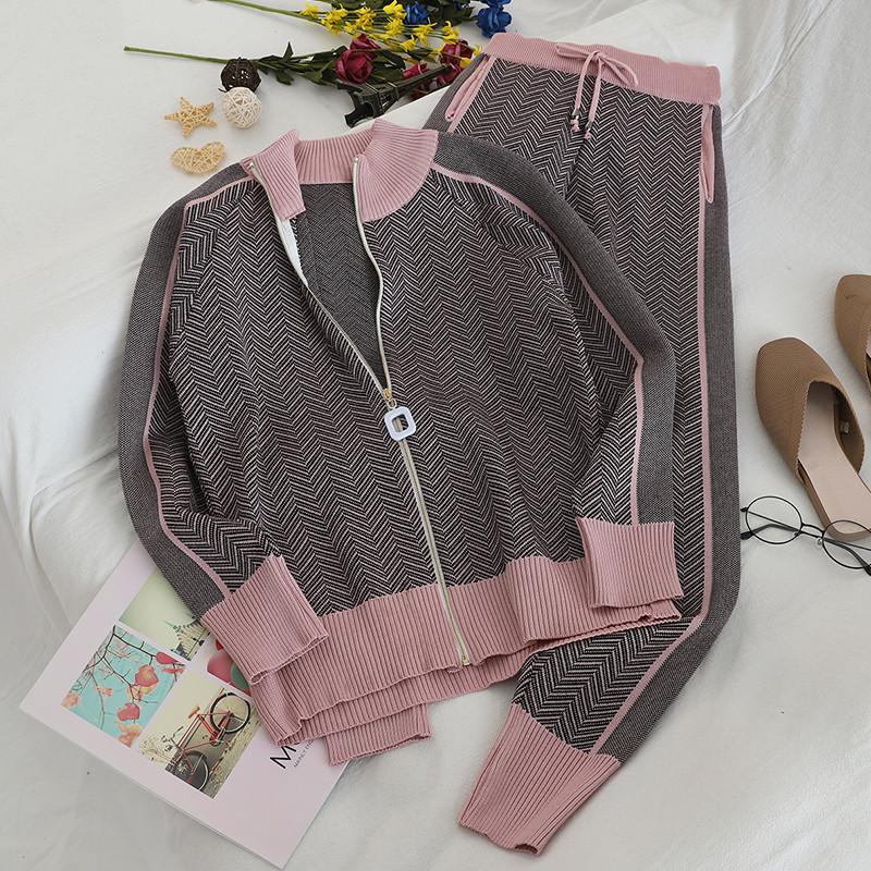 Women's Two Piece Pants High-end Fashion Autumn Set Women 2021 Winter Tracksuit Color Turtleneck Knitted Cardigans+Pants 2PCS Sets Full, Picture color1
Women's Two Piece Pants High-end Fashion Autumn Set Women 2021 Winter Tracksuit Color Turtleneck Knitted Cardigans+Pants 2PCS Sets Full, Picture color1