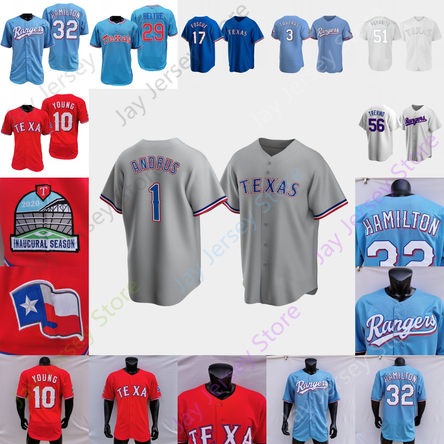 2021 Hyeon-jong Yang Jersey Andy Ibanez Dane Dunning Mike Foltynewicz Kyle Gibson Lyles Woodward Heim Trevino Nolan Ryan Josh Hamilton Young Rodriguez Beltre, Player's versions red
2021 Hyeon-jong Yang Jersey Andy Ibanez Dane Dunning Mike Foltynewicz Kyle Gibson Lyles Woodward Heim Trevino Nolan Ryan Josh Hamilton Young Rodriguez Beltre, Player's versions red