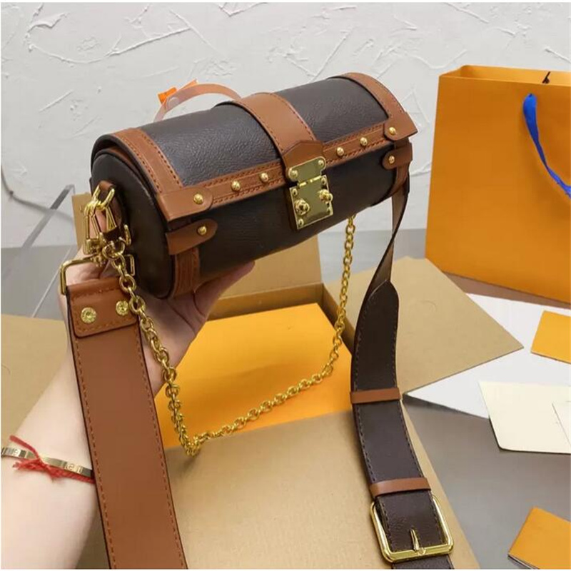Barrel-shaped Cross Body Designer Bags Bag handbags Leather High-capacity Evening party Shopping occasions 7 Colors With exquisite packaging size 20-10-10 cm, Brown
Barrel-shaped Cross Body Designer Bags Bag handbags Leather High-capacity Evening party Shopping occasions 7 Colors With exquisite packaging size 20-10-10 cm, Brown
