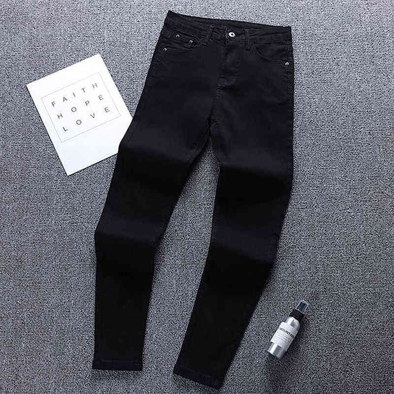 Slim Blue Skinny Jeans for Women High Waist Woman Denim Pencil Pants Stretch Ladies Plus Size 211129