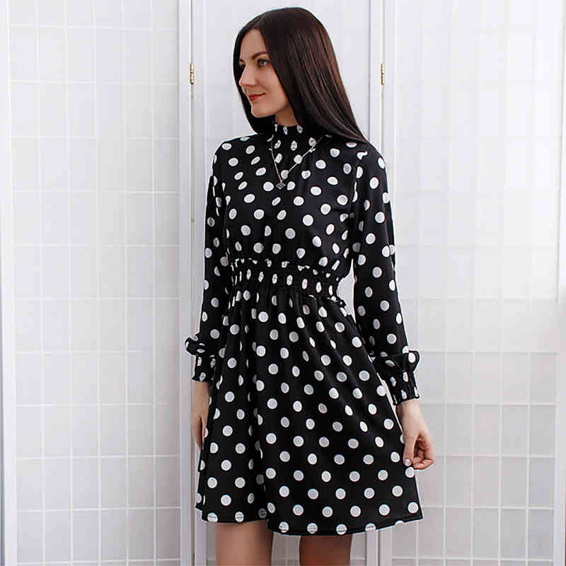 BEFORW Fashion Leopard Print Party Dresses Elegant vintage Polka Dot Dress Women Sexy Club Mini Dress Female Vestidos 210409