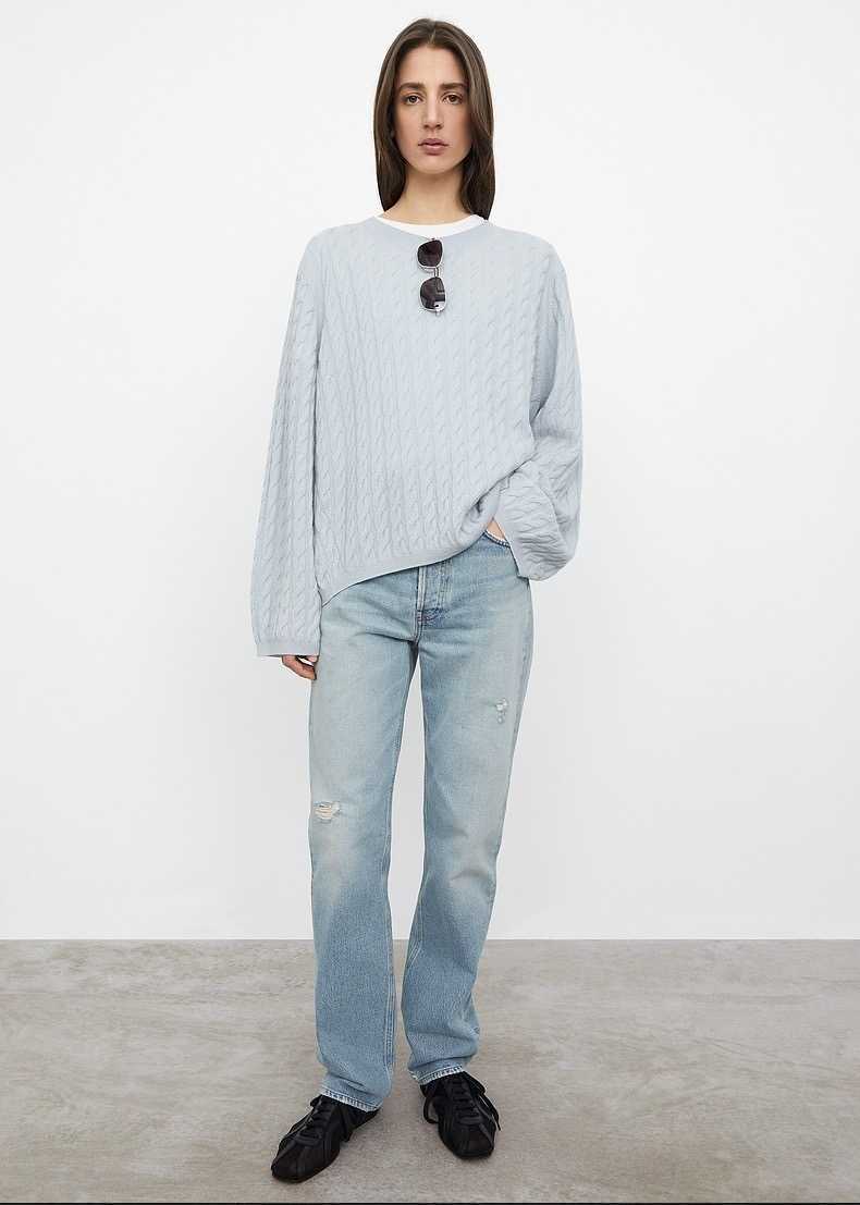 colors!! Tote*e cabl* winter season cashmere o-neck casual loose style longer rear sweater 211011Z