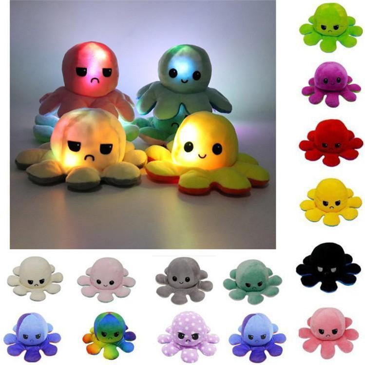 2021 Lighted Reversible Flip LED Octopus Stuffed Doll Soft Simulation Reversible Plush Toy Color Chapter Plush Doll Filled Plush Child Toy
2021 Lighted Reversible Flip LED Octopus Stuffed Doll Soft Simulation Reversible Plush Toy Color Chapter Plush Doll Filled Plush Child Toy