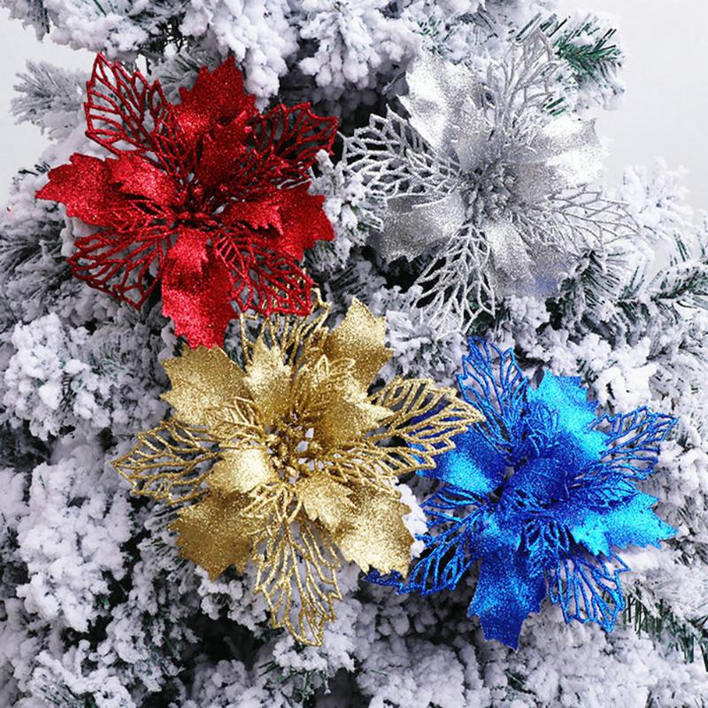 Christmas Decorations 5Pcs/10Pcs Artificial Flowers 16cm Glitter Fake Tree For Home Year 2022 Decor
Christmas Decorations 5Pcs/10Pcs Artificial Flowers 16cm Glitter Fake Tree For Home Year 2022 Decor