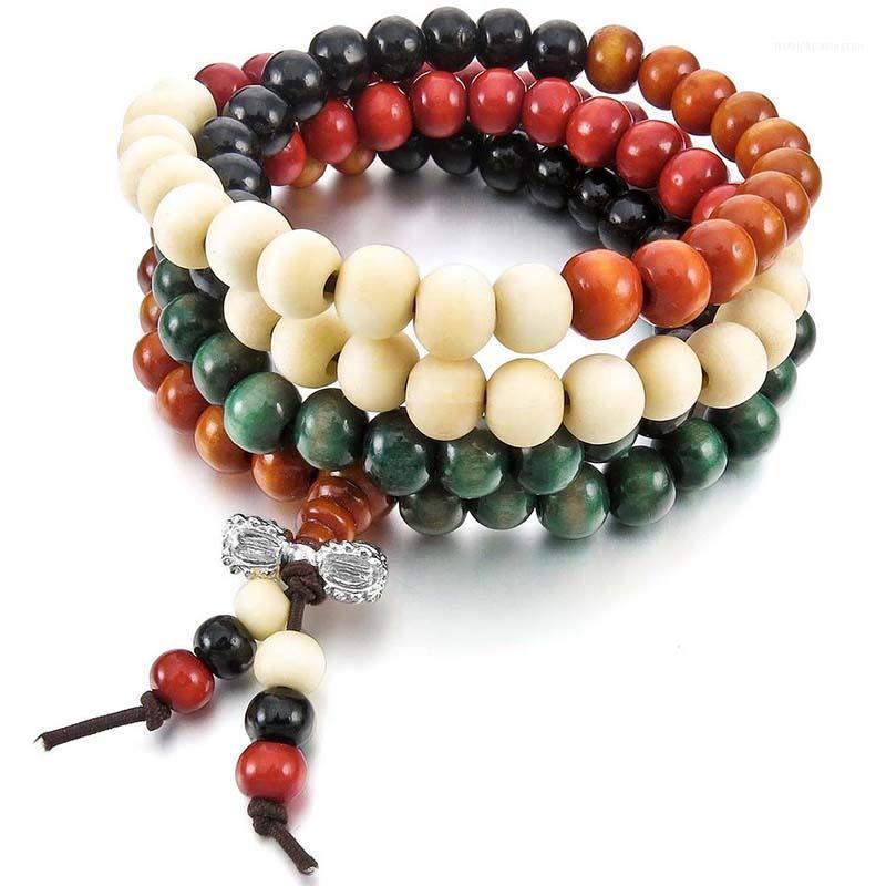 Chains 8mm Wood Link Bracelet Tibetan Buddhist Chain Colorful Sandal 108pcs Bead Prayer Elastic Bracelet1
Chains 8mm Wood Link Bracelet Tibetan Buddhist Chain Colorful Sandal 108pcs Bead Prayer Elastic Bracelet1