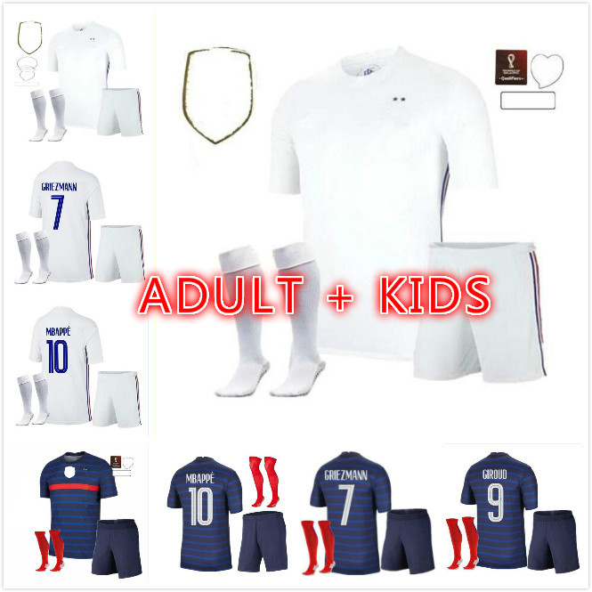 man kids kit BENZEMA MBAPPE soccer jerseys child kits 2021 GRIEZMANN POGBA Football shirts 20 21 PAVARD KANTE adult boys Full set Uniform
man kids kit BENZEMA MBAPPE soccer jerseys child kits 2021 GRIEZMANN POGBA Football shirts 20 21 PAVARD KANTE adult boys Full set Uniform
