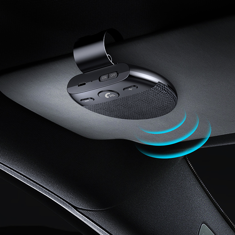 Wireless Car Speakers Handsfree Car Kit Hands-free Bluetooth Multipoint Speakerphone Sun Visor Blue-tooth Auto Accessories for Phone Music