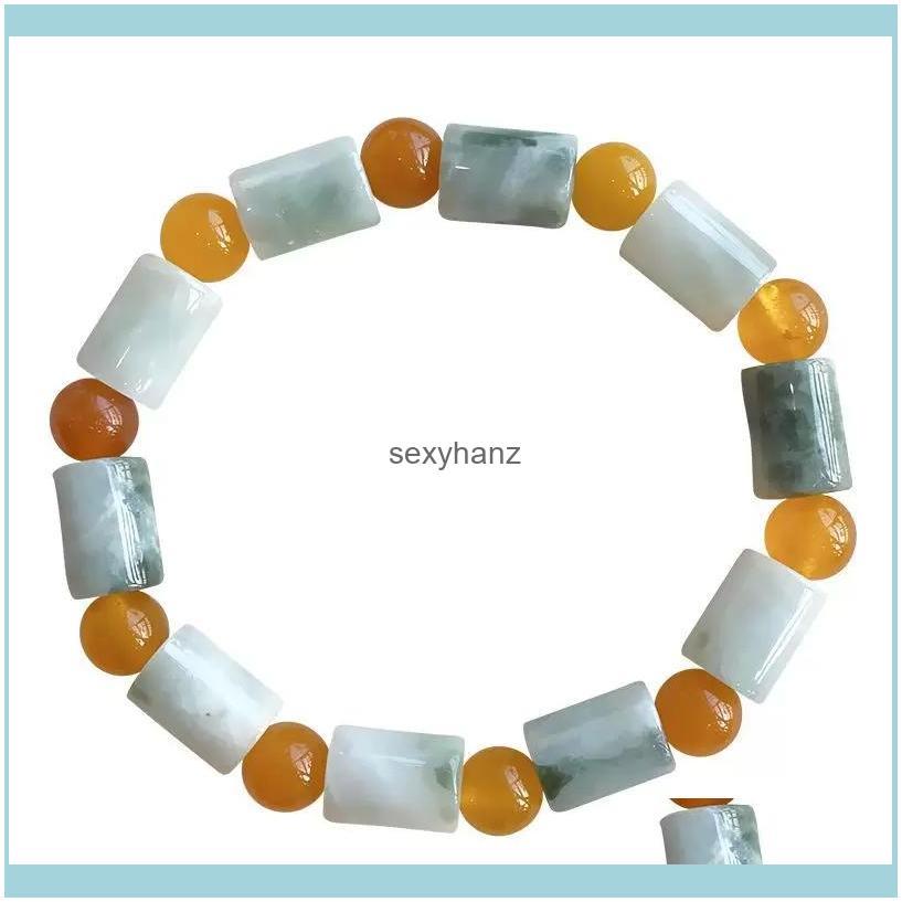 Jewelry Beaded, Strands Wholesale Natural Stone Bracelet Bucket Beads With Yellow Round Crystal Bracelets For Women Girl Gift Fresh Fashion
Jewelry Beaded, Strands Wholesale Natural Stone Bracelet Bucket Beads With Yellow Round Crystal Bracelets For Women Girl Gift Fresh Fashion