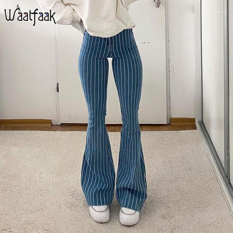 Striped Printed Vintage Jeans WomAn High Waist Denim Blue Flare Pants Elegant Mom Skinny 90S Aesthetic Y2K Steet Waatfaak Women
Striped Printed Vintage Jeans WomAn High Waist Denim Blue Flare Pants Elegant Mom Skinny 90S Aesthetic Y2K Steet Waatfaak Women
