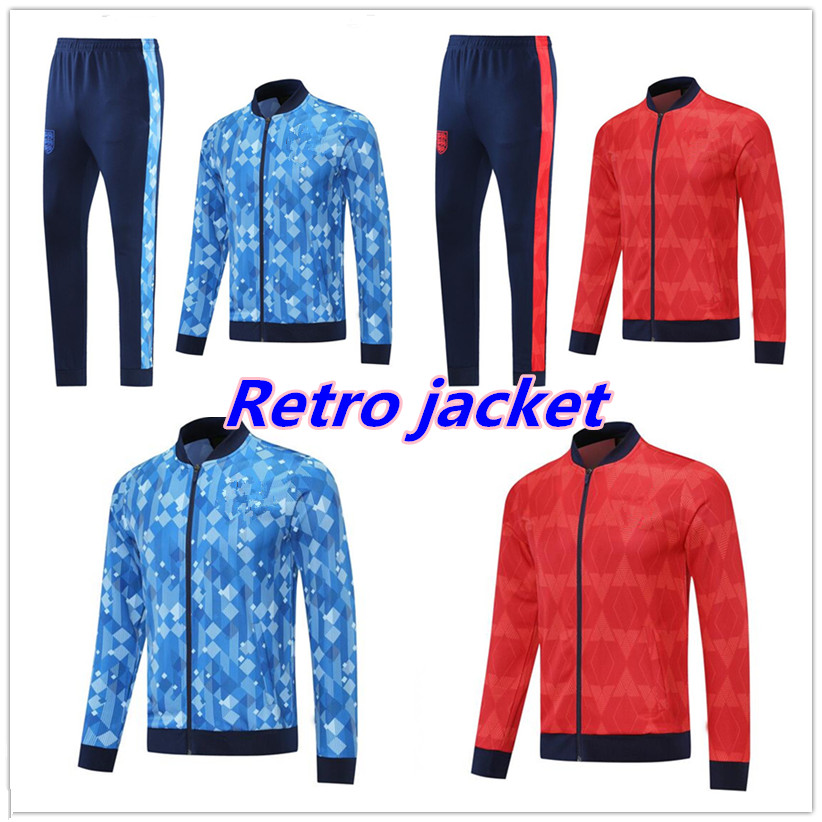 1990 England retro Rugby Sets Third Track Jackets Gascoigne Lineker Platt tracksuit WADDLE ROBSON Beardsley BARNES vintage classic old training jacket, Red
1990 England retro Rugby Sets Third Track Jackets Gascoigne Lineker Platt tracksuit WADDLE ROBSON Beardsley BARNES vintage classic old training jacket, Red
