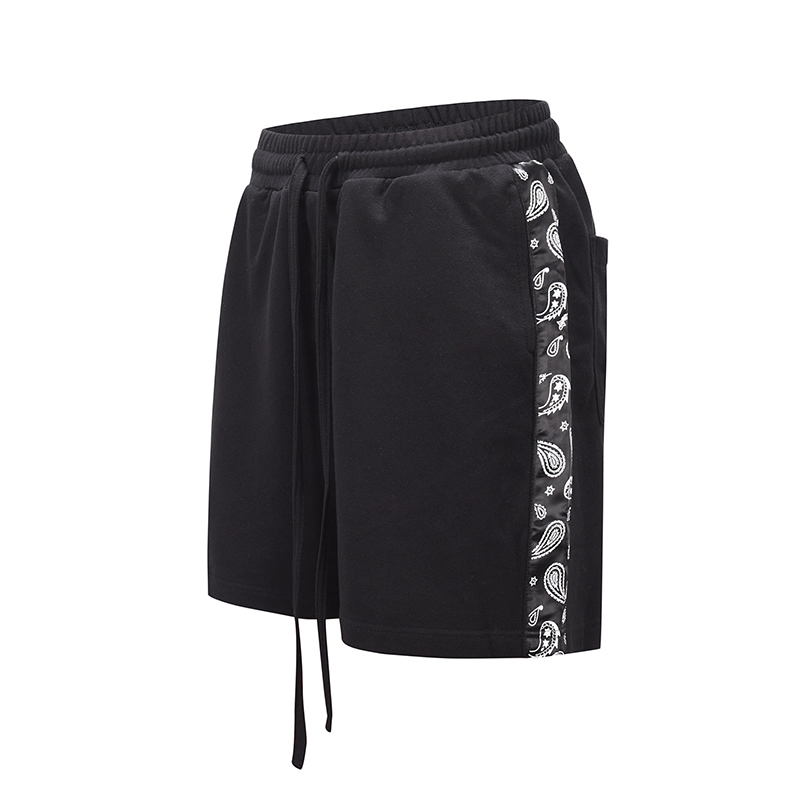 Side Striped Cashew Print Casual Terry Shorts Mens Drawstring Oversize Loose Hip Hop Summer Short High Street Knee Length Pants, Black
Side Striped Cashew Print Casual Terry Shorts Mens Drawstring Oversize Loose Hip Hop Summer Short High Street Knee Length Pants, Black