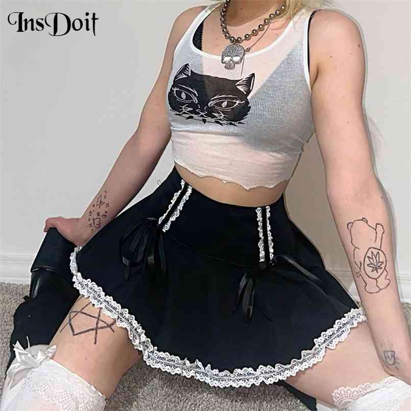 InsDoit Mall Goth Black Summer Mini Skirt Women Bandage Lace Patchwork Streetwear High Waist Sexy Fashion Aesthetic s 210708
InsDoit Mall Goth Black Summer Mini Skirt Women Bandage Lace Patchwork Streetwear High Waist Sexy Fashion Aesthetic s 210708