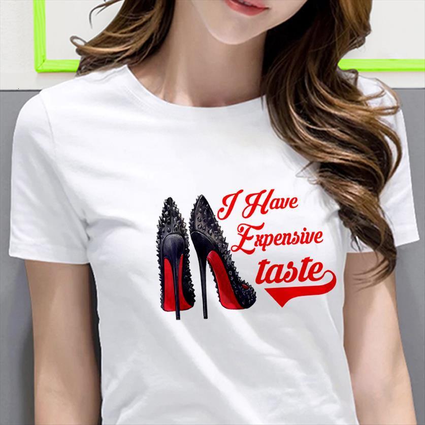 White Fashion High Heel Women T Shirt Shoes Letter Printed Female Summer Short Sleeve Hipster Streetwear
White Fashion High Heel Women T Shirt Shoes Letter Printed Female Summer Short Sleeve Hipster Streetwear