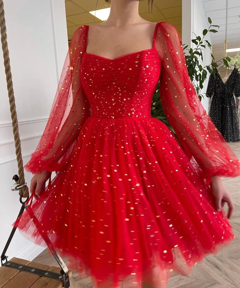 Party Dresses Red Sweet Graduation Sweetheart Tulle Ball Gown Long Sleeves Bling Sequins Short Mini Knee Girls Homecoming Gowns, Beige
Party Dresses Red Sweet Graduation Sweetheart Tulle Ball Gown Long Sleeves Bling Sequins Short Mini Knee Girls Homecoming Gowns, Beige