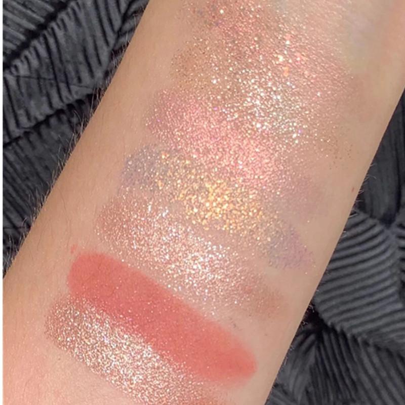 Eye Shadow 9 Colors Matte Glitter Eyeshadow Palette Acrylic Waterproof Long-lasting Pigment Diamond Shimmer Earth Color TSLM2