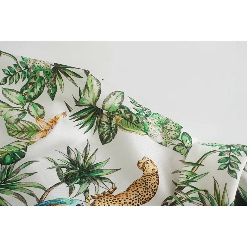 vintage female long shirts summer boho notched collar women fashion ladies animal blouse button girls shirt 210430