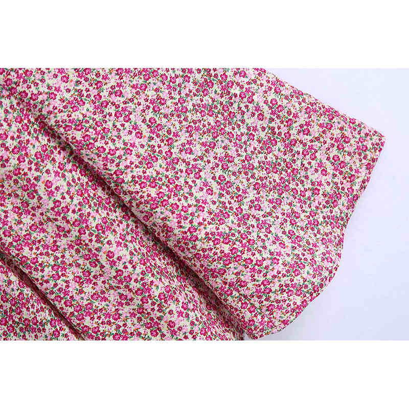 Women Printed Dress Spaghetti Strap Ruffle Above Knee Dresses Chic Lady Fashion Casual Clothes 210517