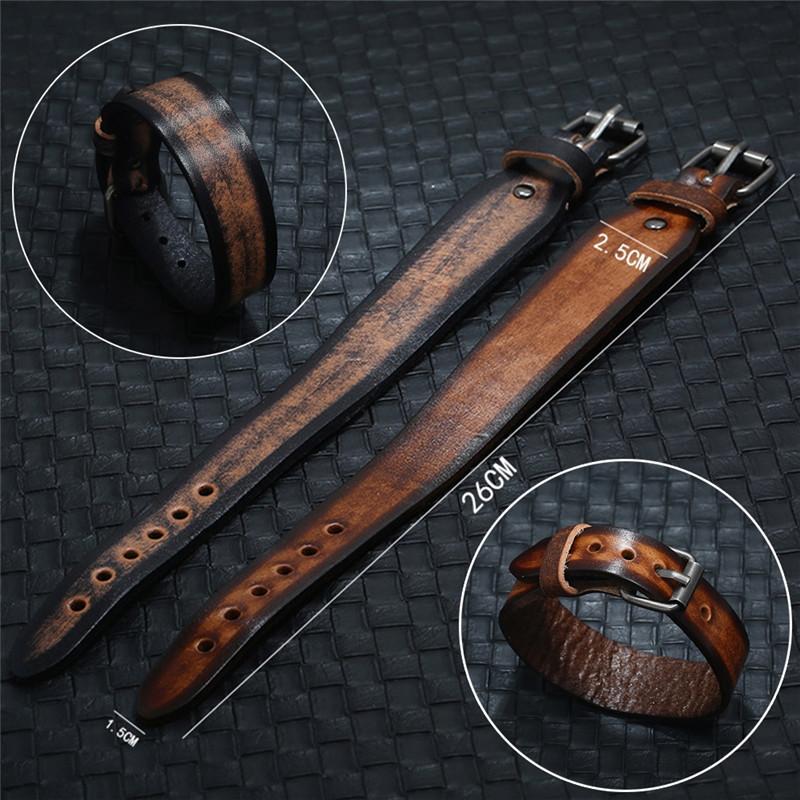 Charm Bracelets PINKSEE Vintage Leather Bracelet Simple Men Cowhide Braided Single Layer Trendy Jewelry
Charm Bracelets PINKSEE Vintage Leather Bracelet Simple Men Cowhide Braided Single Layer Trendy Jewelry