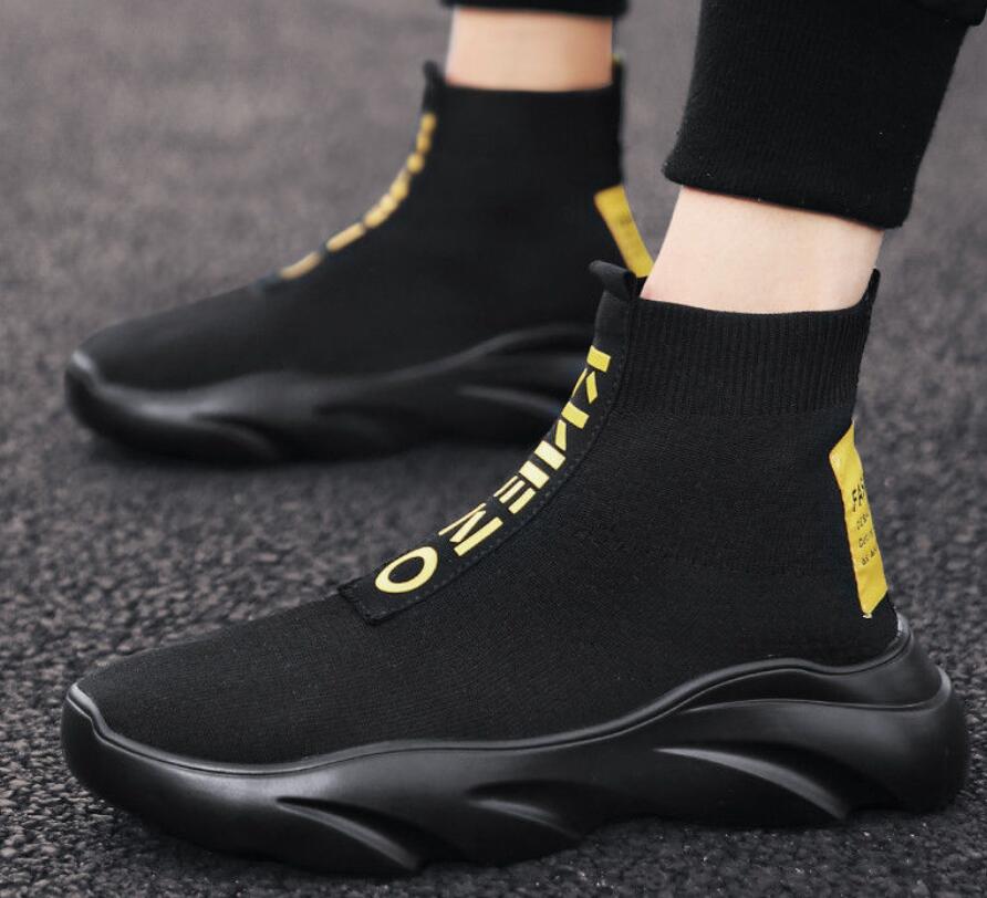 Men's shoes spring Korean version the trend of high-top lazy socks sho all-match casual cloth shoe increase in board old fashion, Colour 1
Men's shoes spring Korean version the trend of high-top lazy socks sho all-match casual cloth shoe increase in board old fashion, Colour 1