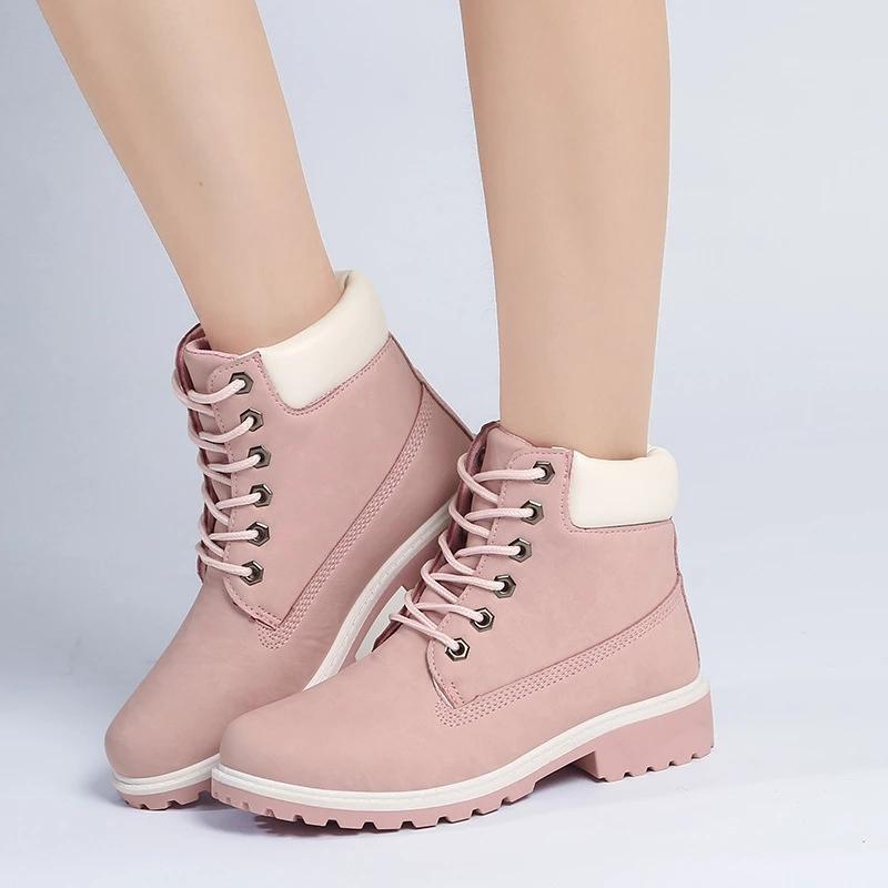 Boots Women Plus Size Plush Warm Snow Woman Pu Winter Female Shoes High Quality Drop, Pink no fur
Boots Women Plus Size Plush Warm Snow Woman Pu Winter Female Shoes High Quality Drop, Pink no fur