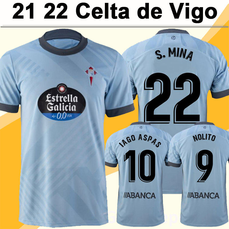 21 22 RC Celta de Vigo SOLARI BRAIS Mens Soccer Jerseys IAGO NOLITO BELTRAN CERVI KEVIN Home Blue Short Sleeve Football Shirt, Black;yellow
21 22 RC Celta de Vigo SOLARI BRAIS Mens Soccer Jerseys IAGO NOLITO BELTRAN CERVI KEVIN Home Blue Short Sleeve Football Shirt, Black;yellow
