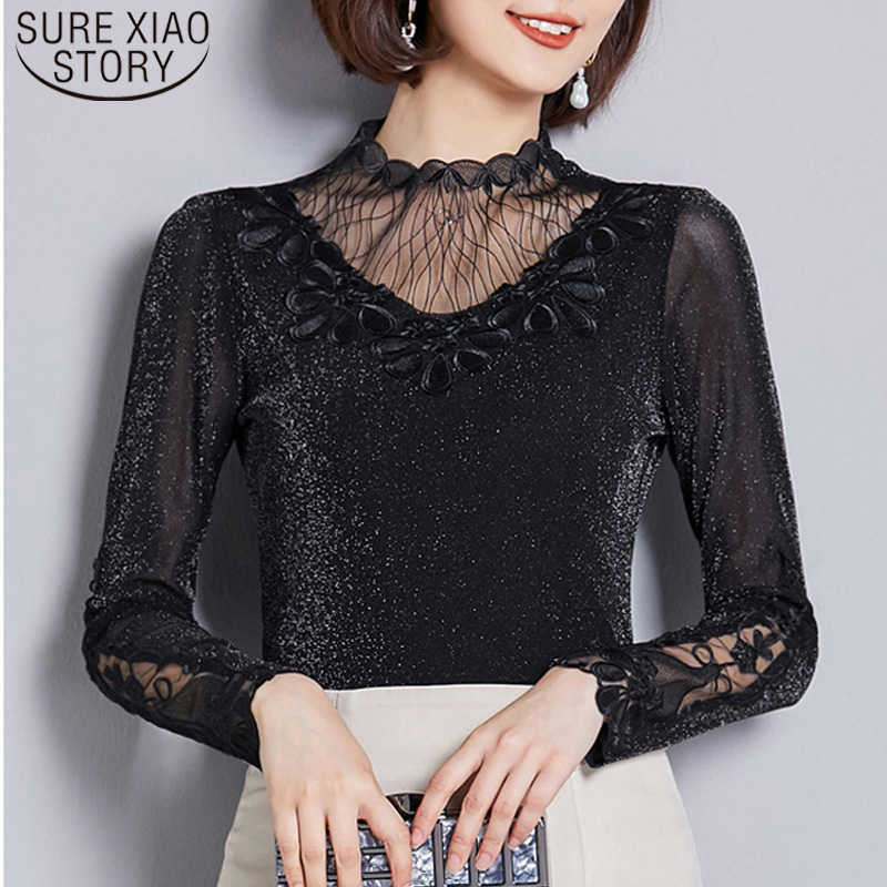 Hollow Sexy Mesh Ladies Shirts Autumn Winter Fashion Women Bottom Shirts Half-high-collar Long-sleeved Women Blouses 6915 50 210527, Fuchsia
Hollow Sexy Mesh Ladies Shirts Autumn Winter Fashion Women Bottom Shirts Half-high-collar Long-sleeved Women Blouses 6915 50 210527, Fuchsia