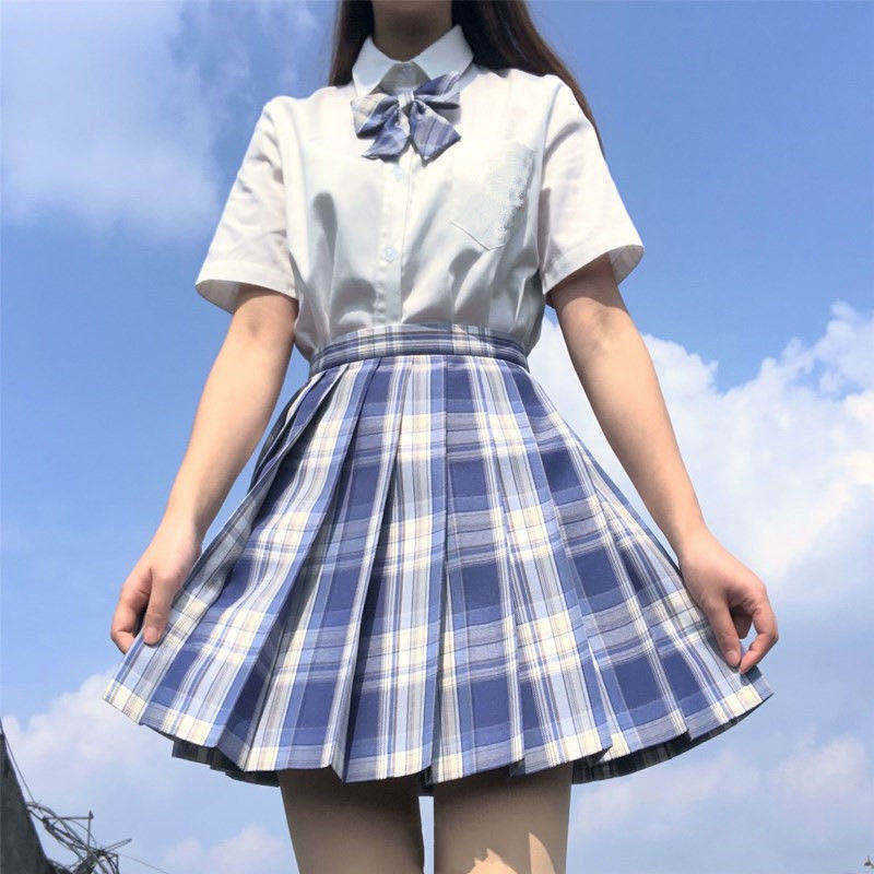 Japanese collection orthodox JK square skirt in student uniform suit gentle one knife sailor pleated 210621