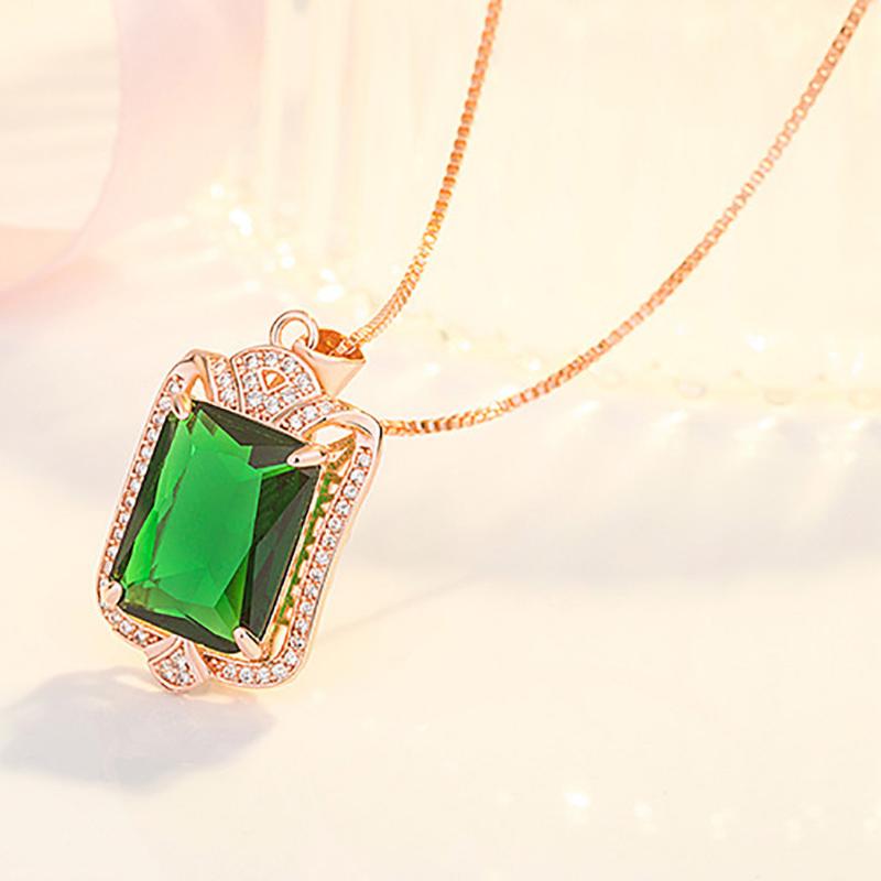 Pendant Necklaces 2021 Special Offer Lightsome Luxury Square Zircon Necklace Green Charms Fine Jeweley Ladies Decoration, Silver
Pendant Necklaces 2021 Special Offer Lightsome Luxury Square Zircon Necklace Green Charms Fine Jeweley Ladies Decoration, Silver