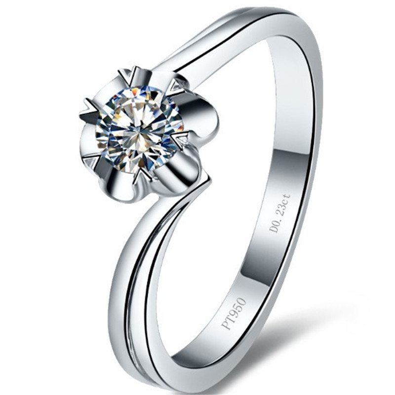 Sterling S925 Silver 0.23CT Elegant Ring Women NSCD Simulated Diamond Jewelllery Flower Style PT950 Stamped 18K White Gold Plated
Sterling S925 Silver 0.23CT Elegant Ring Women NSCD Simulated Diamond Jewelllery Flower Style PT950 Stamped 18K White Gold Plated