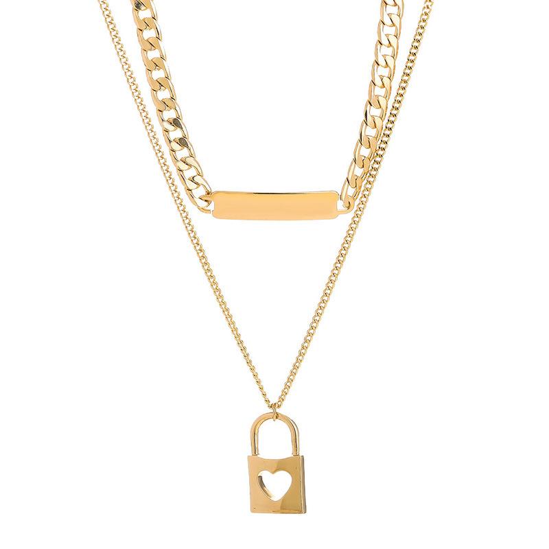 Pendant Necklaces POTCET Korea 2021 Fashion Trend Women's Lock Necklace Clavicle Chain Geometric Simple Retro Jewelry
Pendant Necklaces POTCET Korea 2021 Fashion Trend Women's Lock Necklace Clavicle Chain Geometric Simple Retro Jewelry