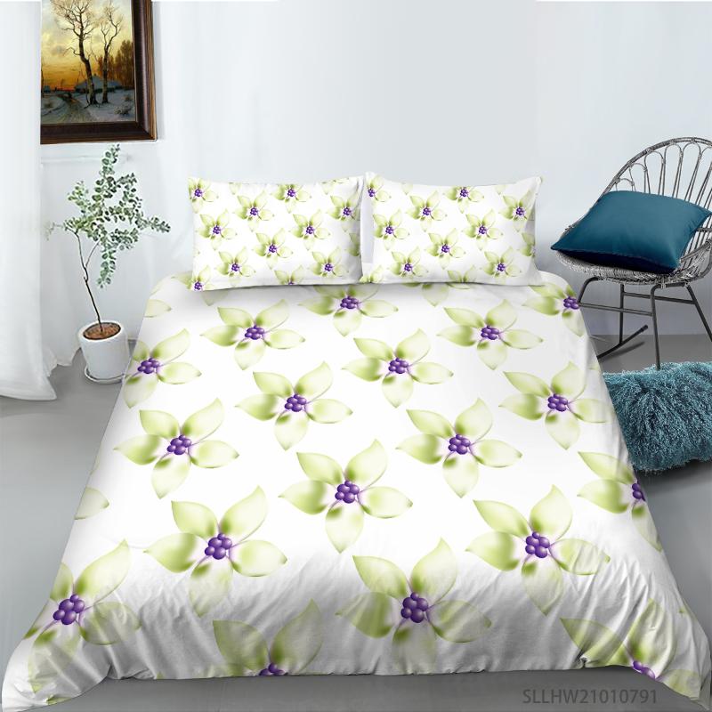 Bedding Sets Simple Light Green Flowers Printing Set Quilt Cover With Pillowcases King Sizes 2/3 Pcs Home Decor
Bedding Sets Simple Light Green Flowers Printing Set Quilt Cover With Pillowcases King Sizes 2/3 Pcs Home Decor