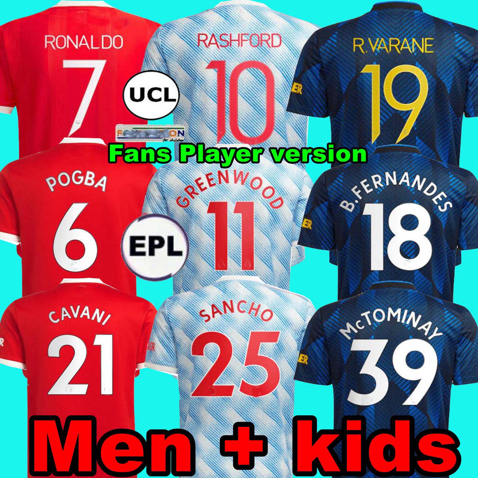 4XL 21 22 SANCHO Manchester soccer jersey Fans Player version MAN BRUNO FERNANDES LINGARD POGBA RASHFORD football shirt UTD 2021 2022 men + kids kit sets, Away
4XL 21 22 SANCHO Manchester soccer jersey Fans Player version MAN BRUNO FERNANDES LINGARD POGBA RASHFORD football shirt UTD 2021 2022 men + kids kit sets, Away