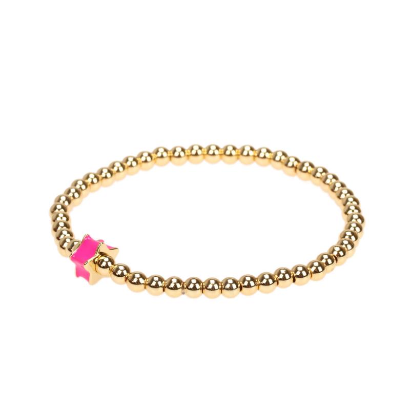 Link, Chain Trendy Copper Gold Plated Bead Resin Geometric Charm Elastic Bracelet Enamel Five Pointed Star Pendant Bangle Jewelry Gift
Link, Chain Trendy Copper Gold Plated Bead Resin Geometric Charm Elastic Bracelet Enamel Five Pointed Star Pendant Bangle Jewelry Gift