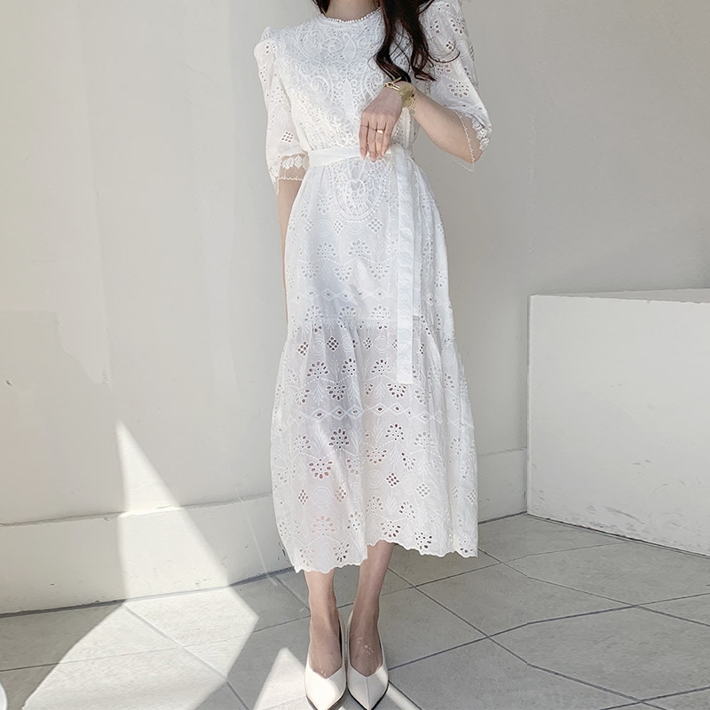 Fashion Summer Women's Casual Short Sleeve Vintage Tie Up Hollow Out Lace Long Dresses Vestidos 210520, Photo color
Fashion Summer Women's Casual Short Sleeve Vintage Tie Up Hollow Out Lace Long Dresses Vestidos 210520, Photo color