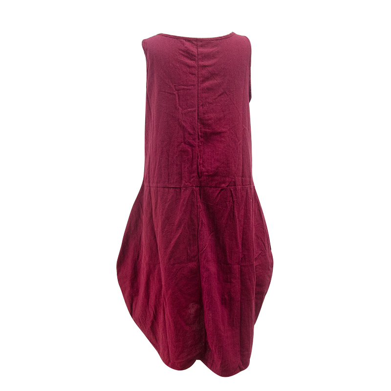 Tank Summer Dress Loose Vintage Midi Dress Sleeveless Woman Dress Plus Size Dresses for Women Casual Women Clothes Vestidos 210409