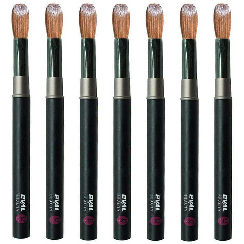 Eval Professional Black Acrylic Nail Brush Kolinsky Sable Hair Powder Round Paint Art Supplies 210630