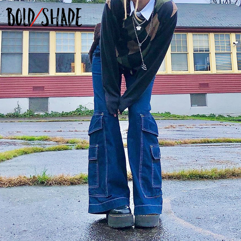 Bold Shade Skater Style Indie Boyfriend Baggy Pants Y2k Streetwear Teen Fashion 90s Jeans Pockets Wide Legs High Waist Trousers, Blue
Bold Shade Skater Style Indie Boyfriend Baggy Pants Y2k Streetwear Teen Fashion 90s Jeans Pockets Wide Legs High Waist Trousers, Blue