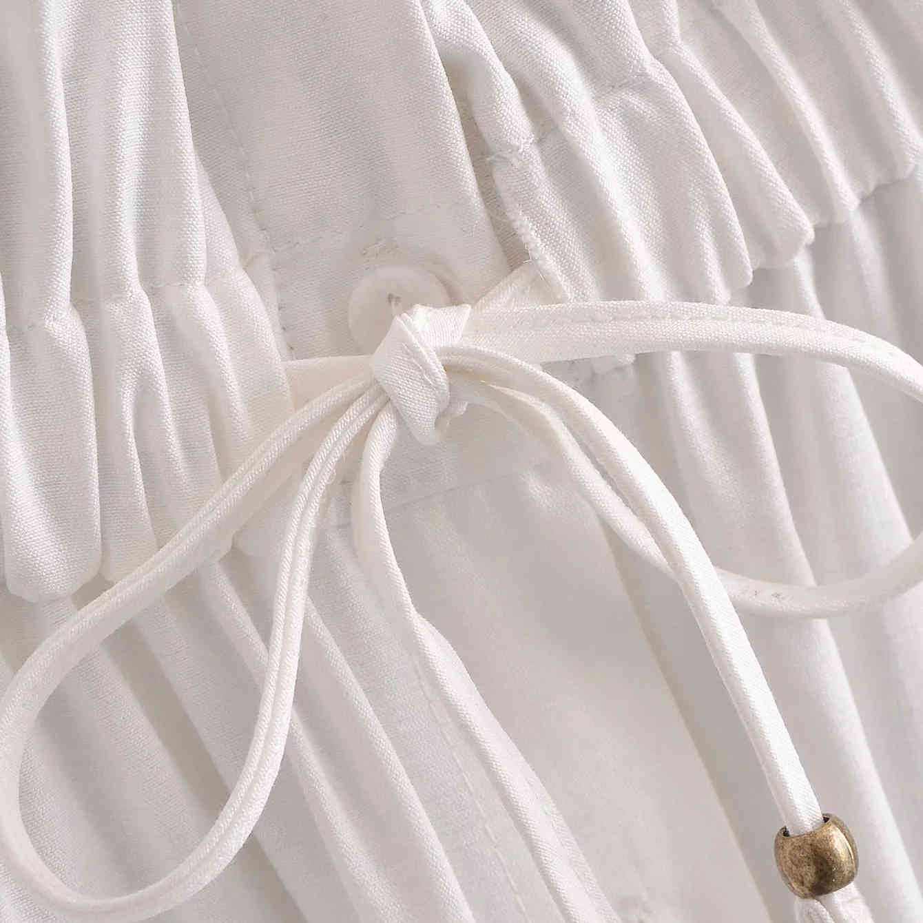 Casual White Cotton Dress Pockets Women Off Shoulder Long Sleeve Spring Summer Short Dress Button Up Dress Female Punk 210415