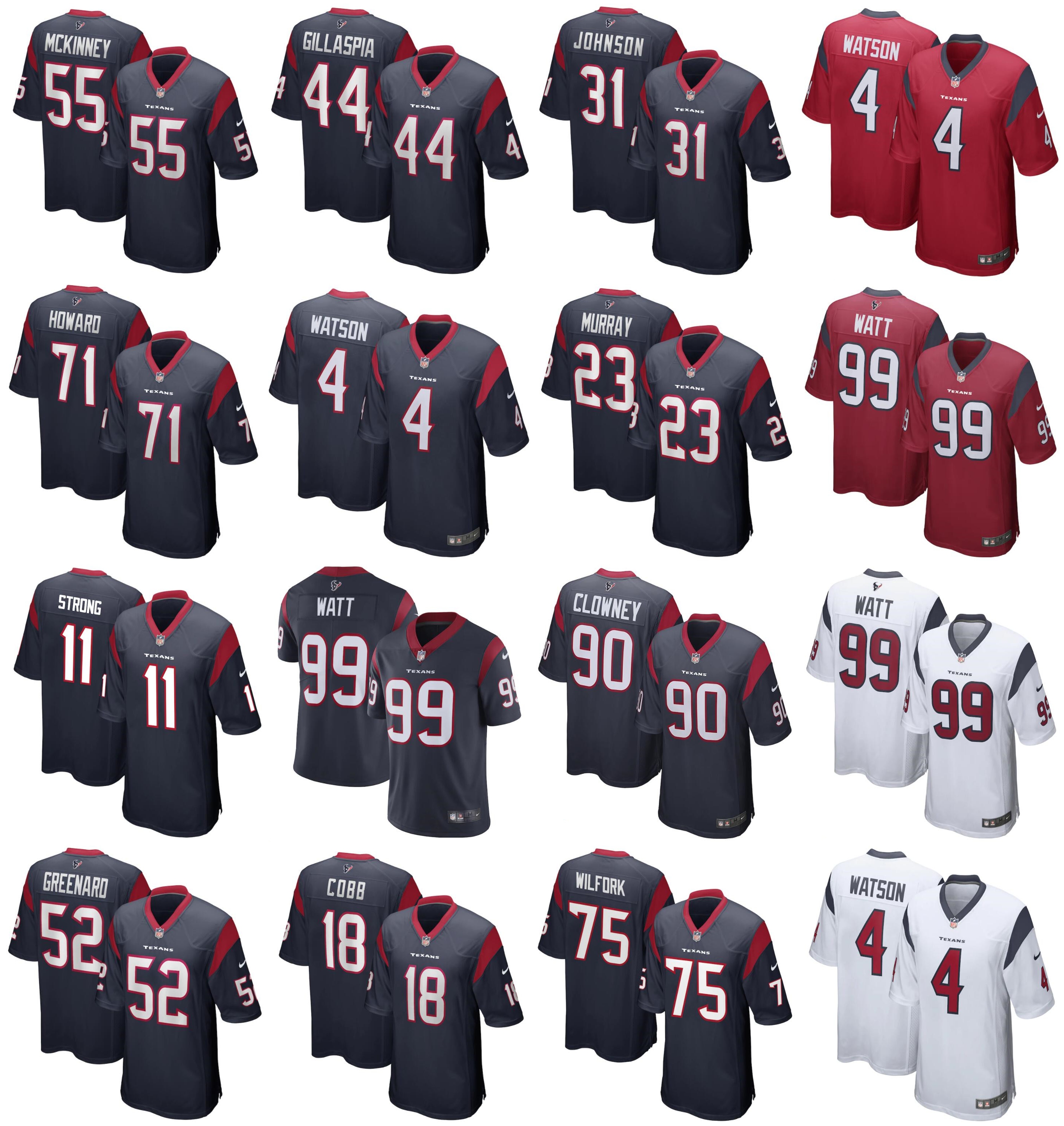 2021 American Football Jerseys Houston Texans Jersey Deshaun 4 Watson J.J. 99 Watt Benardrick 55 McKinney Cullen 44 Gillaspia David 31 Johns, Black;red
2021 American Football Jerseys Houston Texans Jersey Deshaun 4 Watson J.J. 99 Watt Benardrick 55 McKinney Cullen 44 Gillaspia David 31 Johns, Black;red