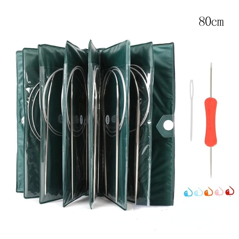 25cm-120cm Stainless Steel Sweater Needle Set 11 Models Sweater Needle Set Ring Needle Set
25cm-120cm Stainless Steel Sweater Needle Set 11 Models Sweater Needle Set Ring Needle Set