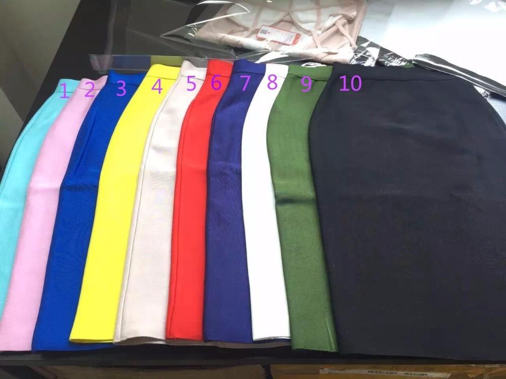 Women Summer Fashion Sexy Black Blue Orange Red Beige White Bandage Skirt 2021 Designer Bodycon Pencil Faldas 60cm Skirts