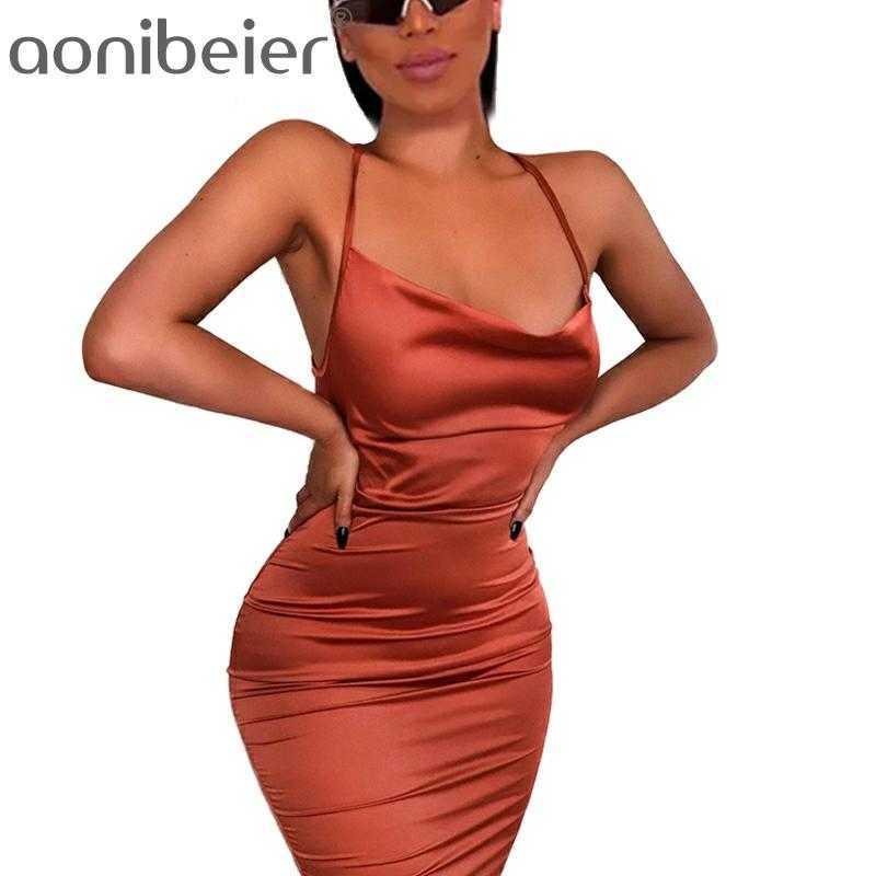 Spaghetti Neon Satin Lace Up Summer Women Bodycon Long Midi Dress Sleeveless Backless Party Outfits Sexy Dresses 210604, Light pink
Spaghetti Neon Satin Lace Up Summer Women Bodycon Long Midi Dress Sleeveless Backless Party Outfits Sexy Dresses 210604, Light pink