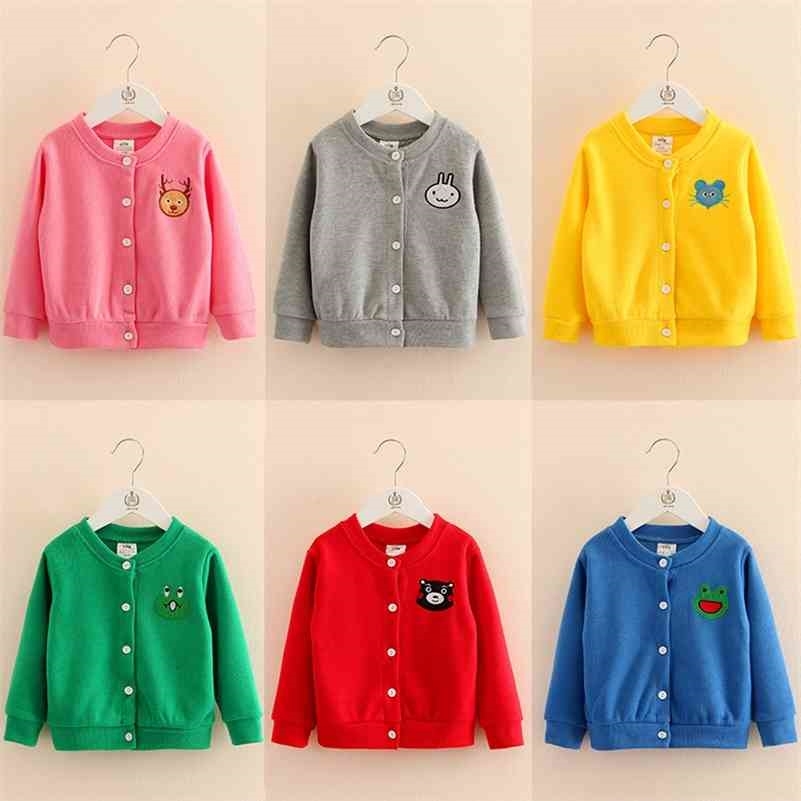 Autumn Male Female Children'S Clothing Baby Boy Girl Long-Sleeve Outerwear Cartoon Animal Head Embroidery Cardigan for Boys 210701
Autumn Male Female Children'S Clothing Baby Boy Girl Long-Sleeve Outerwear Cartoon Animal Head Embroidery Cardigan for Boys 210701