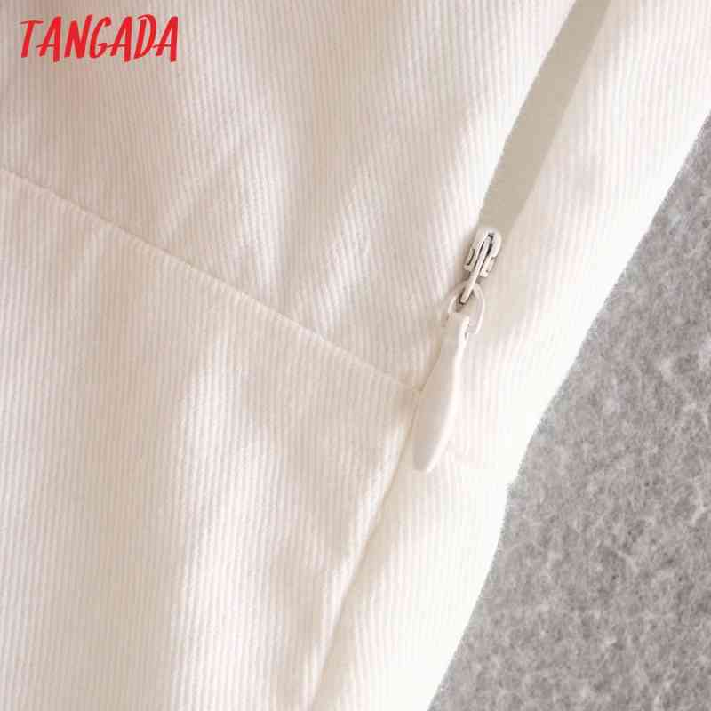 Summer Women White Bow Puff Short Sleeve Ladies Mini Dress Vestidos 4Y01 210416