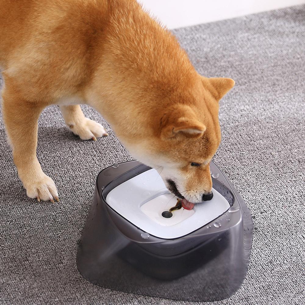 Pet Floating Drinking Water Bowl Dog Cat Non-Wetting Mouth Bowl Pets Drinking Water Dispenser Dog Feeder Large Capacity Fountain
