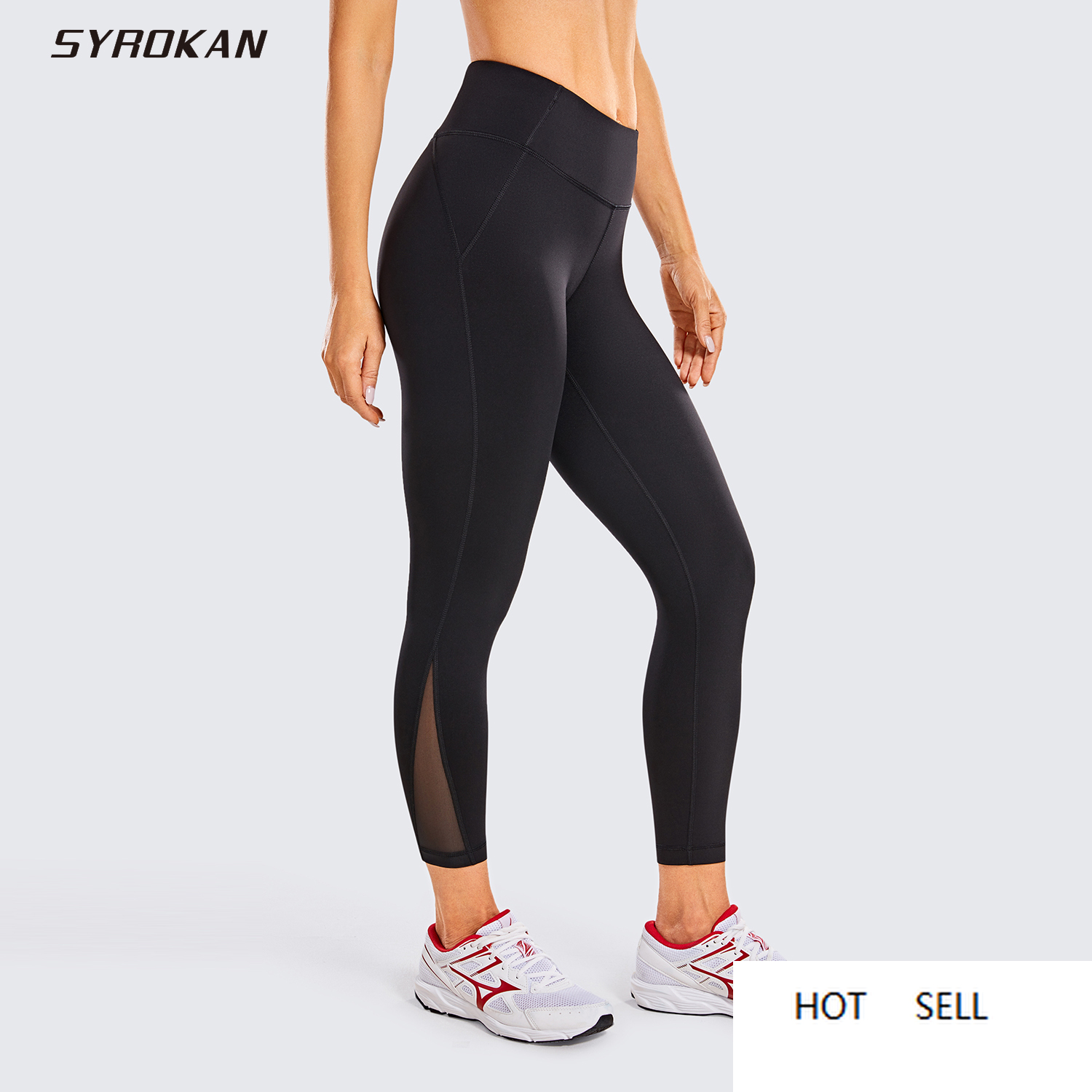 Women's Naked Feeling High Waisted Capri Mesh Yoga Tight Workout Leggings with Zip Pocket -21 Inches, Black01
Women's Naked Feeling High Waisted Capri Mesh Yoga Tight Workout Leggings with Zip Pocket -21 Inches, Black01